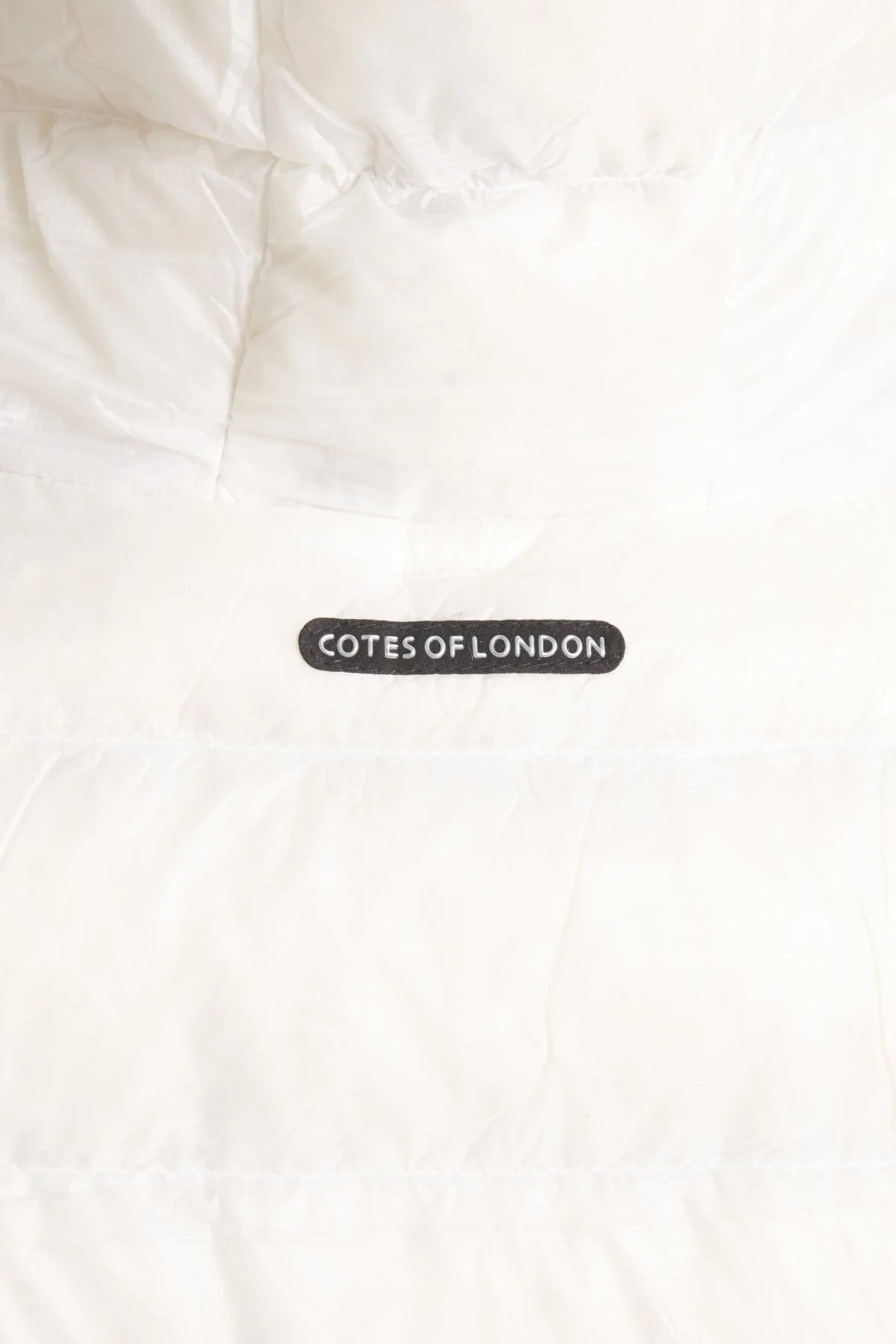 The Camden | Long Hooded Down Vest | Ivory - Image 9